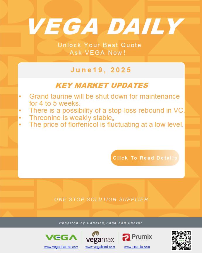 Vega Daily Dated on June 19th 2025 Vitamin Amino Acid APl Food Additives Cover.jpg